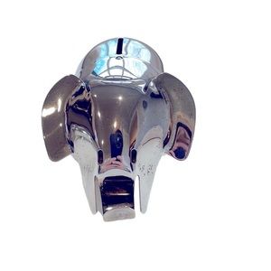 Vintage Lunt Silverplate Elephant Bank. GUC